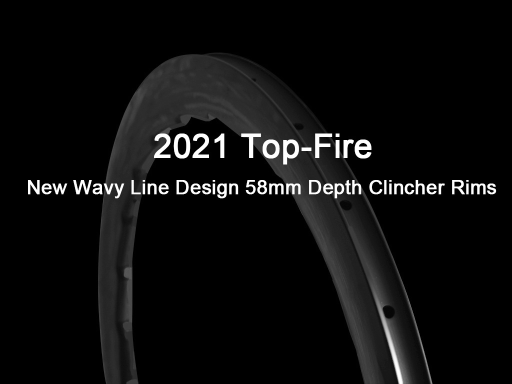 Cerchi da 58 mm dal nuovo design della linea ondulata 2021 top-fire